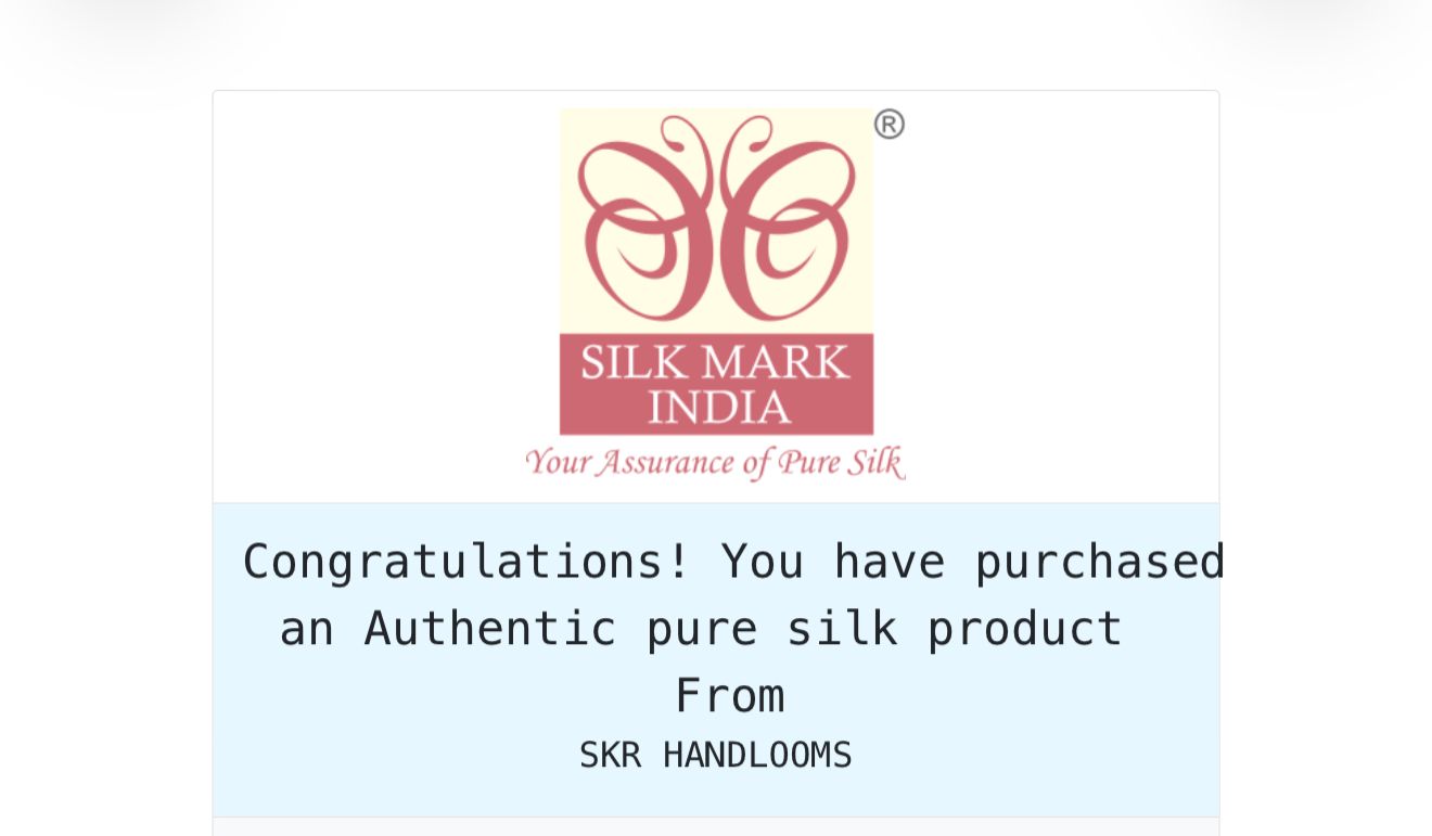 Silk saree detail
